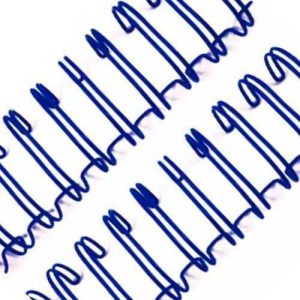 Argola Metálica 2:1 7/8" (22mm) Azul