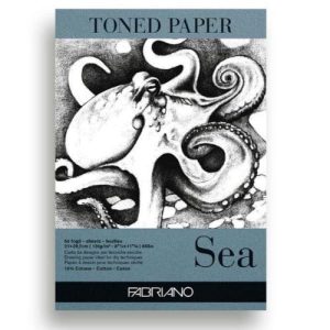 Bloco Toned Paper Sea Fabriano 21X29,7cm 50Fls