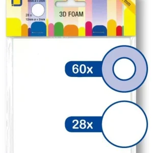 Círculos Adesivos 3D 6mm + 12mm X 2mm