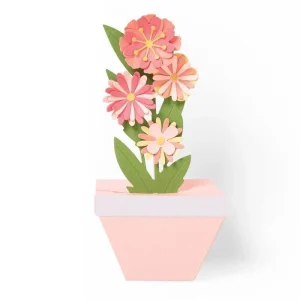 Cortante Sizzix Thinlits Vaso de Planta Tridimensional