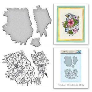 Cortante+Carimbo Spellbinders No Rain No Flowers SDS-057