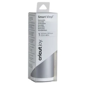 Cricut Joy Smart Vinil Adesivo Removível Prata 121,9cm