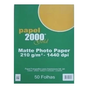 Papel Fotográfico Mate A4 210Grs 50fls