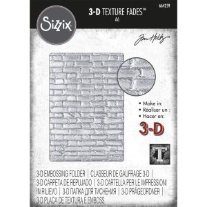 Textura Sizzix 3D Textured Fades Tijolos Tim Holtz