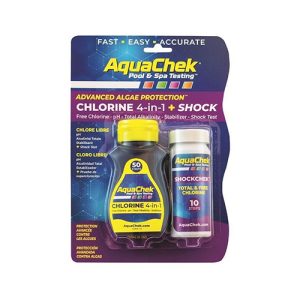 Tiras analíticas Aquachek Cloro 4 em 1 + Shock